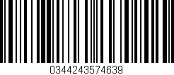Código de barras (EAN, GTIN, SKU, ISBN): '0344243574639'