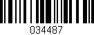 Código de barras (EAN, GTIN, SKU, ISBN): '034487'