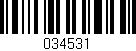 Código de barras (EAN, GTIN, SKU, ISBN): '034531'