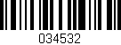 Código de barras (EAN, GTIN, SKU, ISBN): '034532'
