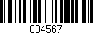 Código de barras (EAN, GTIN, SKU, ISBN): '034567'