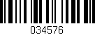 Código de barras (EAN, GTIN, SKU, ISBN): '034576'