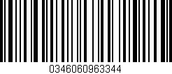 Código de barras (EAN, GTIN, SKU, ISBN): '0346060963344'