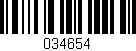 Código de barras (EAN, GTIN, SKU, ISBN): '034654'