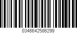 Código de barras (EAN, GTIN, SKU, ISBN): '0346642586299'