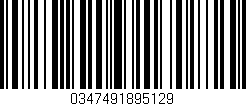 Código de barras (EAN, GTIN, SKU, ISBN): '0347491895129'