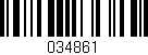 Código de barras (EAN, GTIN, SKU, ISBN): '034861'