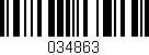 Código de barras (EAN, GTIN, SKU, ISBN): '034863'
