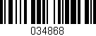 Código de barras (EAN, GTIN, SKU, ISBN): '034868'