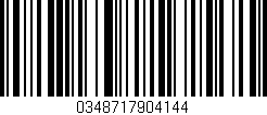 Código de barras (EAN, GTIN, SKU, ISBN): '0348717904144'