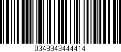 Código de barras (EAN, GTIN, SKU, ISBN): '0348943444414'