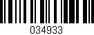 Código de barras (EAN, GTIN, SKU, ISBN): '034933'