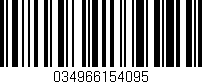 Código de barras (EAN, GTIN, SKU, ISBN): '034966154095'