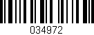 Código de barras (EAN, GTIN, SKU, ISBN): '034972'