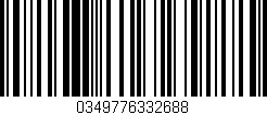 Código de barras (EAN, GTIN, SKU, ISBN): '0349776332688'