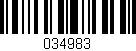 Código de barras (EAN, GTIN, SKU, ISBN): '034983'