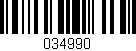 Código de barras (EAN, GTIN, SKU, ISBN): '034990'