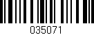 Código de barras (EAN, GTIN, SKU, ISBN): '035071'