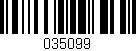 Código de barras (EAN, GTIN, SKU, ISBN): '035099'