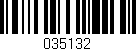 Código de barras (EAN, GTIN, SKU, ISBN): '035132'