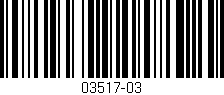 Código de barras (EAN, GTIN, SKU, ISBN): '03517-03'