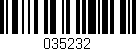 Código de barras (EAN, GTIN, SKU, ISBN): '035232'