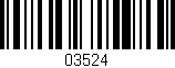 Código de barras (EAN, GTIN, SKU, ISBN): '03524'