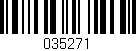 Código de barras (EAN, GTIN, SKU, ISBN): '035271'