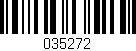 Código de barras (EAN, GTIN, SKU, ISBN): '035272'