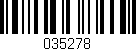 Código de barras (EAN, GTIN, SKU, ISBN): '035278'