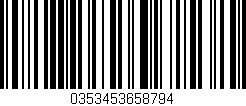 Código de barras (EAN, GTIN, SKU, ISBN): '0353453658794'
