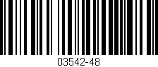 Código de barras (EAN, GTIN, SKU, ISBN): '03542-48'