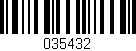 Código de barras (EAN, GTIN, SKU, ISBN): '035432'