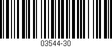 Código de barras (EAN, GTIN, SKU, ISBN): '03544-30'