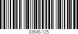 Código de barras (EAN, GTIN, SKU, ISBN): '03545-125'