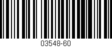 Código de barras (EAN, GTIN, SKU, ISBN): '03548-60'