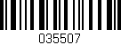 Código de barras (EAN, GTIN, SKU, ISBN): '035507'