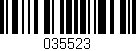 Código de barras (EAN, GTIN, SKU, ISBN): '035523'