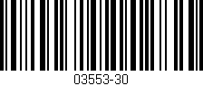 Código de barras (EAN, GTIN, SKU, ISBN): '03553-30'