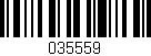 Código de barras (EAN, GTIN, SKU, ISBN): '035559'