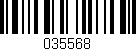 Código de barras (EAN, GTIN, SKU, ISBN): '035568'
