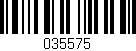 Código de barras (EAN, GTIN, SKU, ISBN): '035575'
