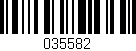 Código de barras (EAN, GTIN, SKU, ISBN): '035582'