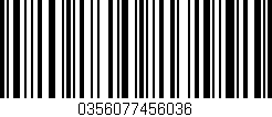 Código de barras (EAN, GTIN, SKU, ISBN): '0356077456036'