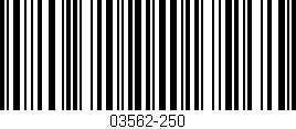 Código de barras (EAN, GTIN, SKU, ISBN): '03562-250'