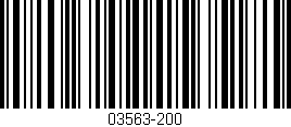 Código de barras (EAN, GTIN, SKU, ISBN): '03563-200'
