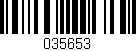 Código de barras (EAN, GTIN, SKU, ISBN): '035653'