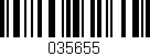 Código de barras (EAN, GTIN, SKU, ISBN): '035655'