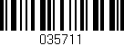Código de barras (EAN, GTIN, SKU, ISBN): '035711'