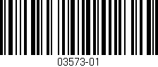 Código de barras (EAN, GTIN, SKU, ISBN): '03573-01'